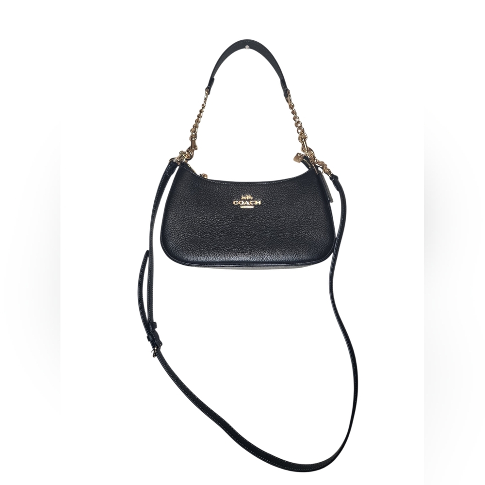 COACH Teri Shoulder Bag, black/gold - Picture 3 of 9